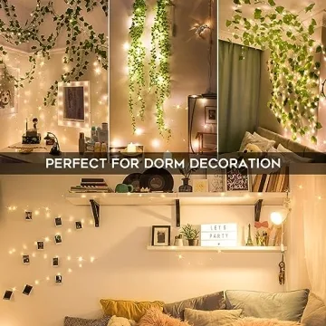 SUDDUS 33ft 100 LED Outdoor String Lights Remote Waterproof