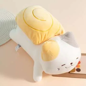 MINISO Sushi Cat Plush Toy | 14'' Cute Cat Soft Plushies Body Pillow | Kitten Plush Throw Pillow Doll