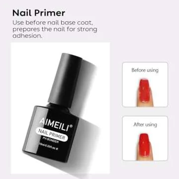 AIMEILI Nail Prep Bond Primer for Long-lasting Gel Manicures