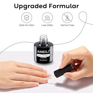 AIMEILI Nail Prep Bond Primer for Long-lasting Gel Nails