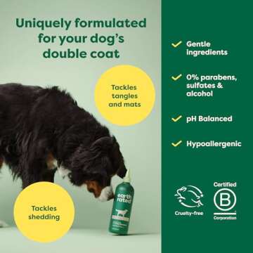 Earth Rated 3-in-1 Dog Shampoo, Conditioner and Deodorizer, for Double-Coated Dogs and Puppies to Ta...