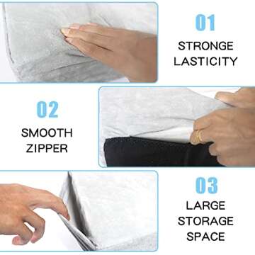 MNpartnery Beauty Salon Eyelash Extension Neck Pillow - Ergonomic Memory Foam for Optimal Neck Suppo...