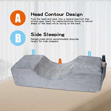 Comfortable Eyelash Extension Neck Pillow for Professionals