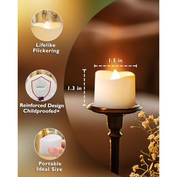 Homemory 48 Flameless Tea Lights for Weddings and Events