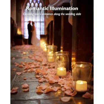 Homemory 48 Flameless Tea Lights for Weddings and Events