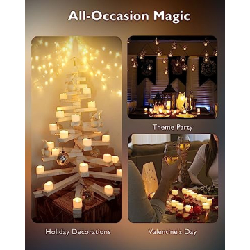 Homemory 48 Flameless Tea Lights for Weddings and Events