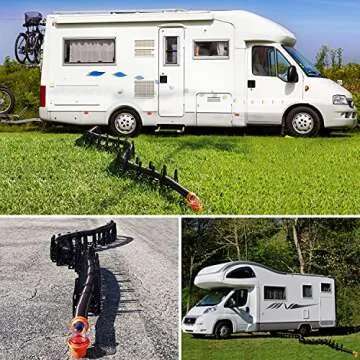 Stink Slink RV Sewer Hose Support 20 ft - Collapsable Camper Sewer Hose Support with Carrying Strap ...