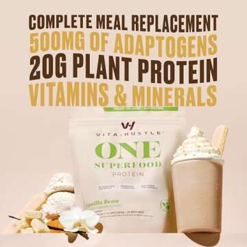 VitaHustle ONE Plant-Based Protein Powder - Kevin Hart's Meal Replacement Shake
