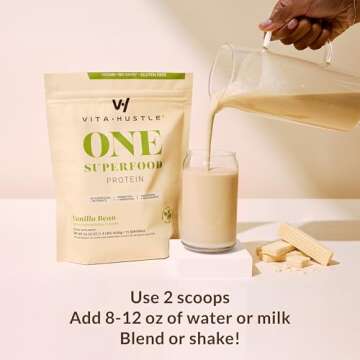 VitaHustle ONE Meal Replacement Shake - Vegan Protein