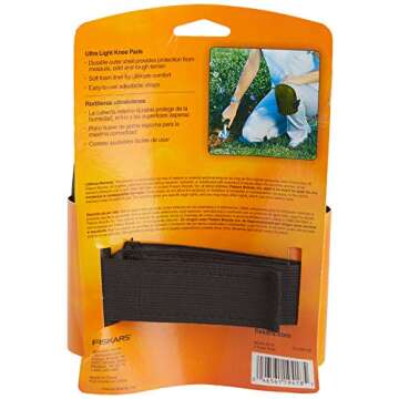 Fiskars Lightweight & Durable Knee Pads for Gardening and Housework - with Comfortable Padded Foam Cushioning