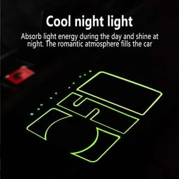 Non-slip Phone Pad for 4-in-1 Car, 2023 New Cool Glow in the Dark Car Dashboard Phone Mat with Temporary Car Parking Card Number Plate and Aromatherapy, Anti-shake Pad Universal Phone Holder (Red)