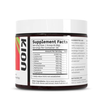 Kion Aminos Essential Amino Acids Powder for Recovery