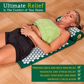 Nayoya Acupressure Mat for Back Pain Relief and Wellness