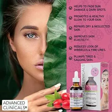 Advanced Clinicals Rosehip Oil Anti-Aging Facial Serum