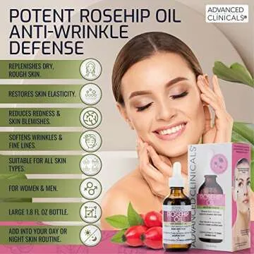 Advanced Clinicals Rosehip Oil Anti-Aging Facial Serum