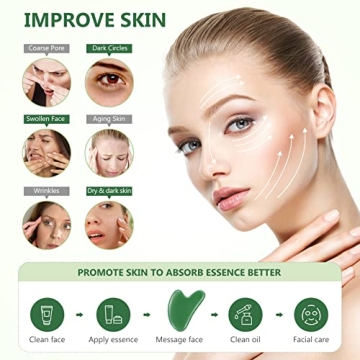 EUOTEO Gua Sha Facial Tool for Self-Care and Wellness Gifts