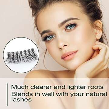 Lashes Half Lashes Half Lashes Wispy Half Lashes Natural Frihappy Lashes 3 Pairs Frihappy HF1