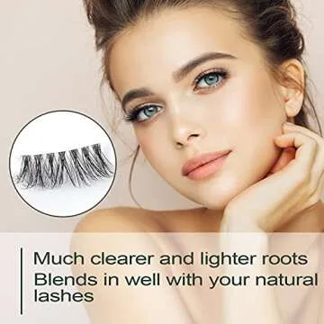 Lashes Half Lashes Half Lashes Wispy Half Lashes Natural Frihappy Lashes 3 Pairs Frihappy HF1