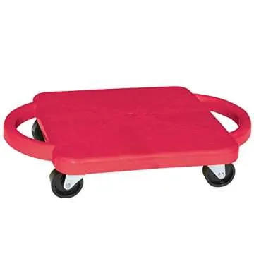 Fun and Function Plastic Scooter Board with Handles 12”, Blue