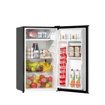 Compact BANGSON Mini Fridge with Freezer 3.2Cu.Ft