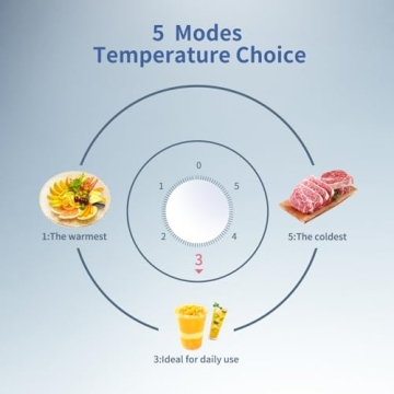 Compact BANGSON Mini Fridge with Freezer 3.2Cu.Ft
