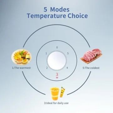 Compact BANGSON Mini Fridge with Freezer 3.2Cu.Ft