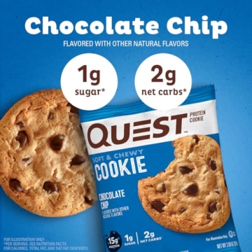 Quest Keto Chocolate Chip Protein Cookies - 12 Count