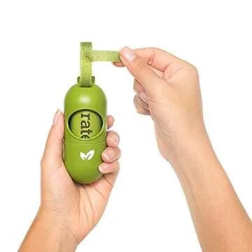 Earth Rated Dog Poop Bags Dispenser - Hands-Free & Eco-Friendly