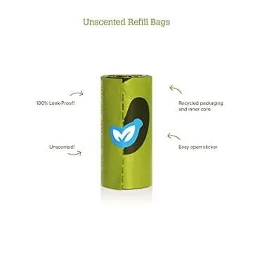 Earth Rated Dog Poop Bags Dispenser for Eco-Friendly Walks