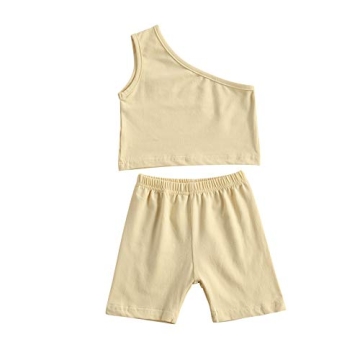 Hnyenmcko Toddler Girls Summer Cotton Outfit 2Pcs Set