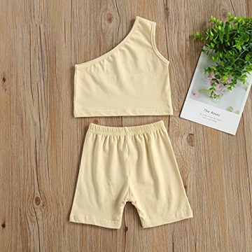 Hnyenmcko Toddler Girls Summer Cotton Outfit 2Pcs Set