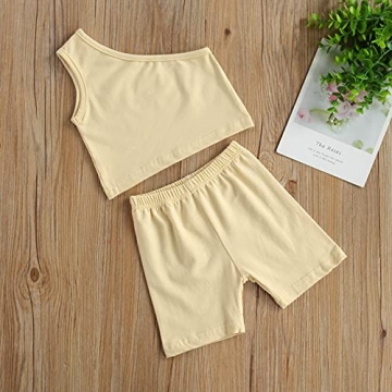 Hnyenmcko Toddler Girls Summer Cotton Outfit 2Pcs Set