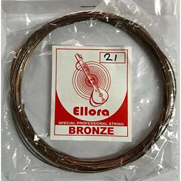 Premium Bronze String Coil for Sitar and Other Classical Instruments