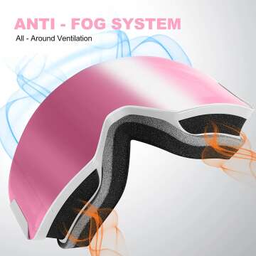 Odoland Kids Ski Goggles - Anti-Fog, OTG Design for Youth