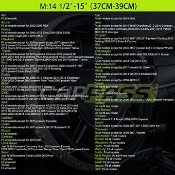 CAR PASS Line Rider Universal Fit Delux Leather Steering Wheel Cover, for suvs,sedans,Vans,Trucks for 14.7" to 15" (Beige)