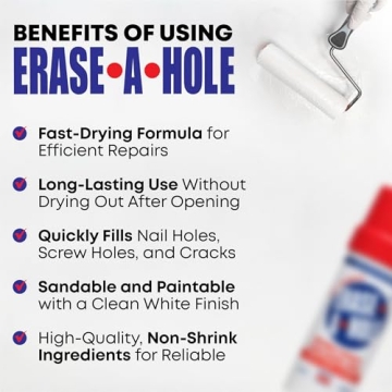 Drywall Repair Putty for Quick Repairs on Walls and Wood