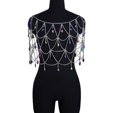 Boho Crystal Body Chain Dress Eco-Friendly Festival Jewelry