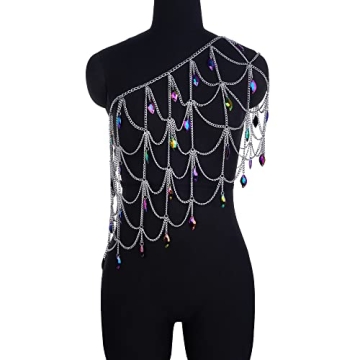 Boho Crystal Body Chain Dress Eco-Friendly Festival Jewelry