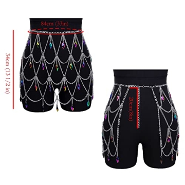 Boho Crystal Body Chain Dress Eco-Friendly Festival Jewelry