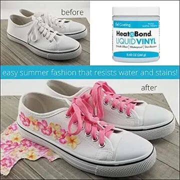 HeatnBond Liquid Vinyl Water Proof and Stain Resistant Gel Coating, 8.68 oz