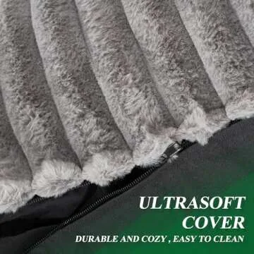 Comfy Hobestluk Bean Bag Lounger Chair with Ottoman for Relaxation