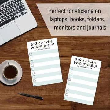 Social Worker Gift - to Do List Sticky Notes | Social Work Gifts | I'll Be There for You | Appreciation Week Bulk Gifts for Women and Men