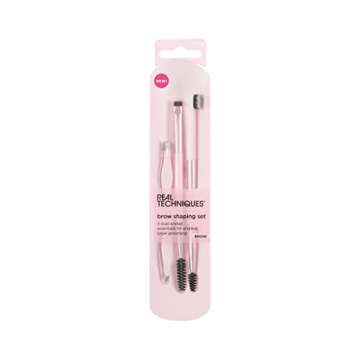 Real Techniques Brow Shaping Set, Spoolie, Tweezers & Brow Brushes, Dual-Ended Tools, For Styling, &...
