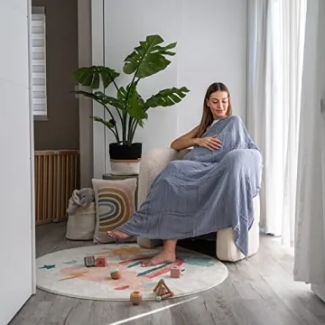 Soft Cotton Muslin Swaddle Blankets for Newborns - Comfy Cubs
