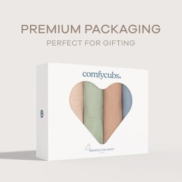 Soft Cotton Muslin Swaddle Blankets for Newborns - Comfy Cubs