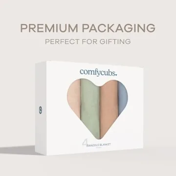 Soft Cotton Muslin Swaddle Blankets for Newborns - Comfy Cubs