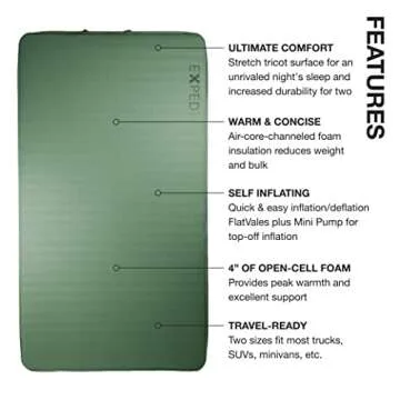 Exped MegaMat Duo 10 - Ultimate Self-Inflating Sleeping Pad