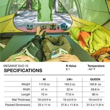 Exped MegaMat Duo 10 - Ultimate Self-Inflating Sleeping Pad