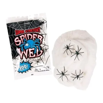 Premium 200 sq. ft. Spider Webs for Halloween Decor