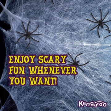 Premium 200 sq. ft. Spider Webs for Halloween Decor